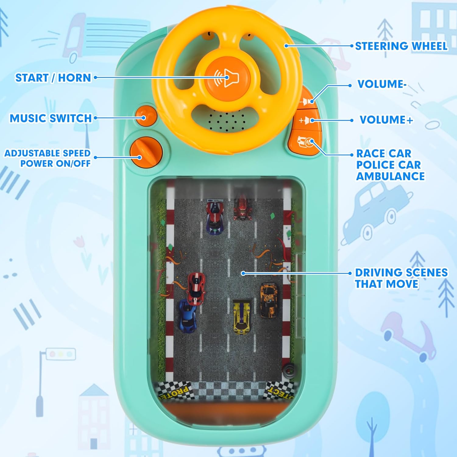 Driving Steering Wheel Toy for Kids - RAS online hub